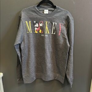 Disney |‎ Mickey Mouse Sweatshirt Classic Vintage Design | Medium | NWOT